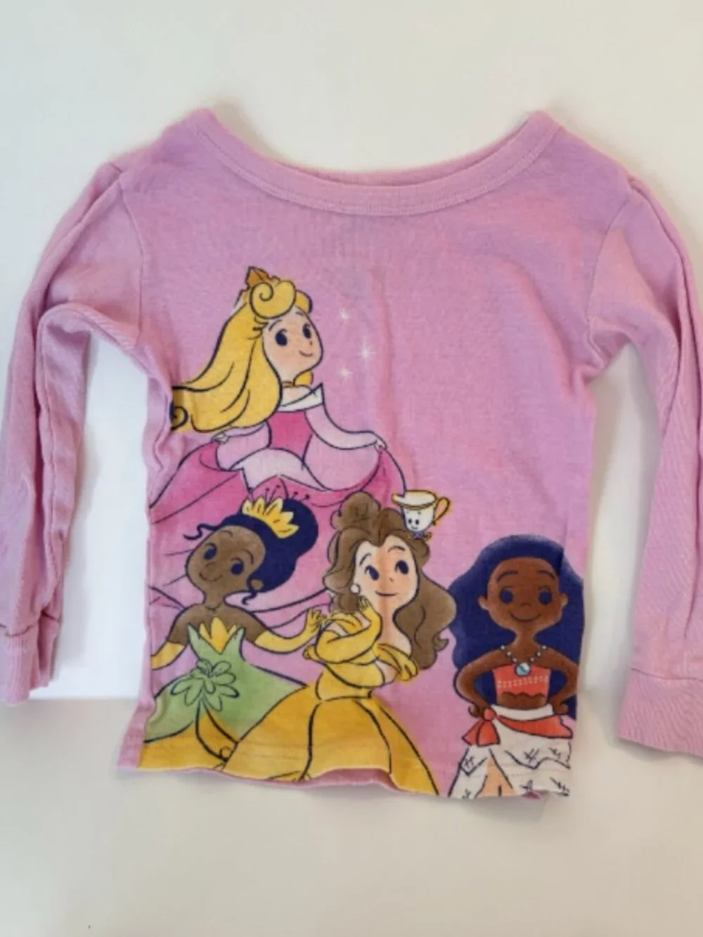 Disney Princess Pajama Set Lot 4 Girls 4T Pink Mix & Match 100% Cotton Sleepwear